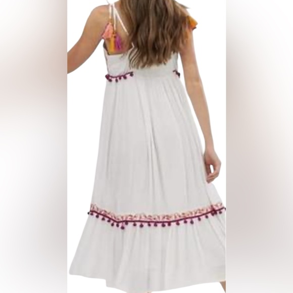 First Bloom Ivory Embroidered Sleeveless Midi Dress from Raga- NWT - Picture 4 of 7